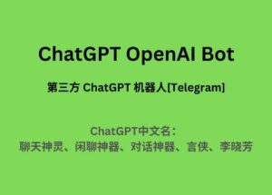 ChatGPT OpenAI Bot - 每 60 秒问一次，无需注册的第三方 ChatGPT 机器人｜ChatGPT 中文名就这么定了 10