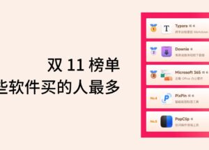 双 11 榜单，哪些软件买的人最多 9