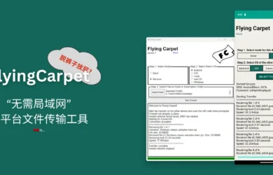FlyingCarpet - 脱裤子放屁？不需要局域网、开源、跨平台文件传输工具 1