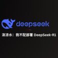 泼凉水：我不配部署 DeepSeek R1 3