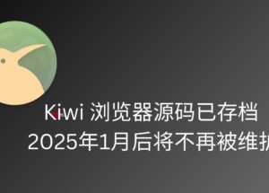 Kiwi 浏览器源代码已存档，Play 商店下架，2025年1月后将不再维护 12